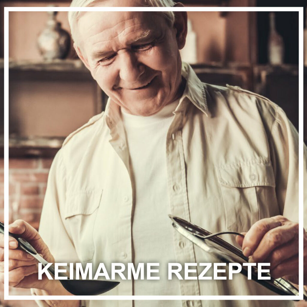 nformationsbroschueren Keimarme Rezepte > Mann kocht