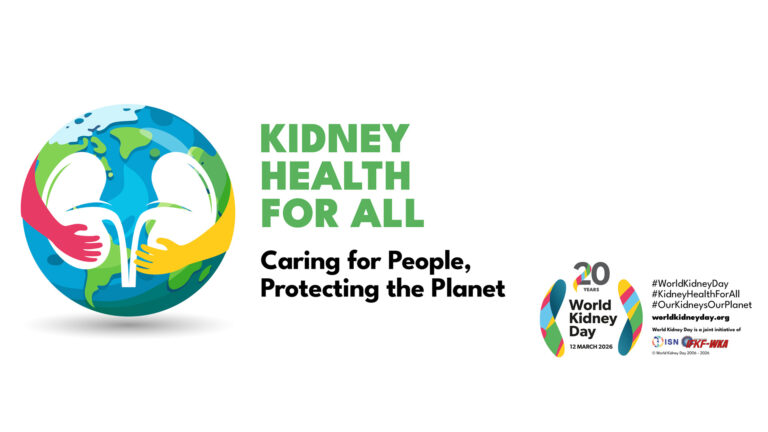 Ein englischsprachiges Werbebanner für den Weltnierentag 2026.